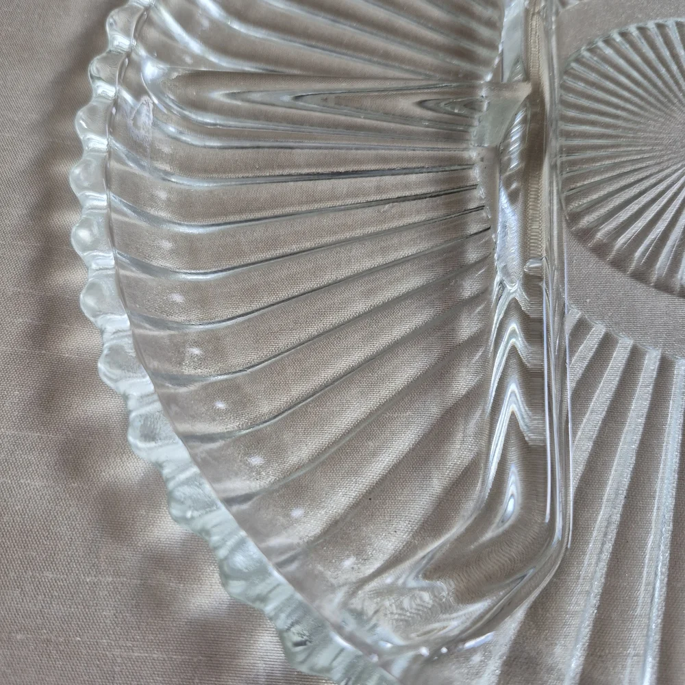Indiana Glass 4 Section Divided Dish 10
